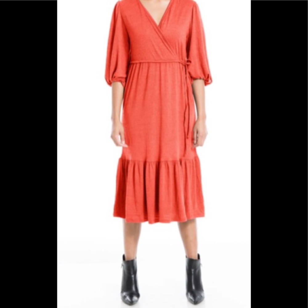 Max Studio crinkle jersey knit dress, size small. NWT